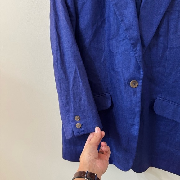 vintage Liz Claiborne 100% linen blazer - size 12 - Picture 3 of 6